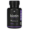 Sports Research, Biotina con aceite de coco, 5000 mcg, 120 cápsulas blandas vegetales