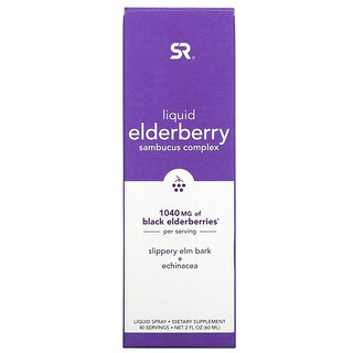 Sports Research, Liquid Elderberry Sambucus Complex Spray, flüssiges Holunder-Sambucus-Komplex-Spray, 1.040 mg, 60 ml (2 fl. oz.)