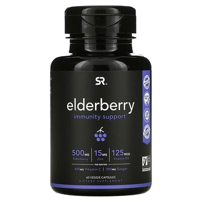 

Sports Research Elderberry Immunity Support 60 Veggie Capsules