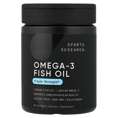 Sports Research Omega-3 Fish Oil, 60 Softgels