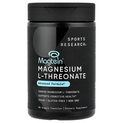 Magtein®, L-треонат магнію, 90 рослинних капсул (666 мг у капсулі)