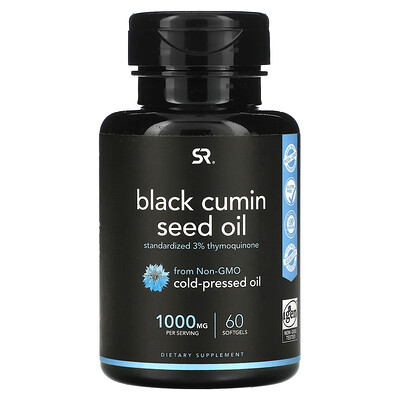 

Sports Research, Black Cumin Seed Oil, 500 mg, 60 Softgels