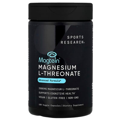 Product Image for Sports Research, Magtein , Magnesium L-Threonate, 180 Veggie Capsules (666 mg per Capsule)