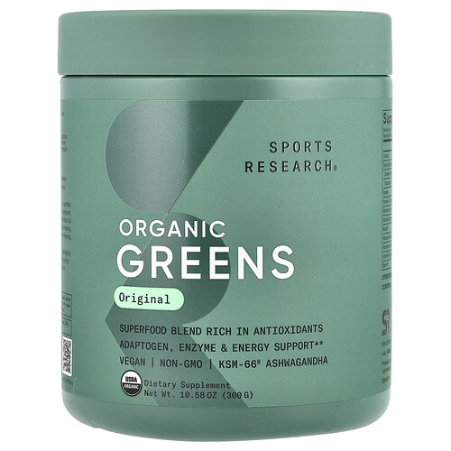 Sports Research Organic Greens, Original , 10.58 oz (300 g)