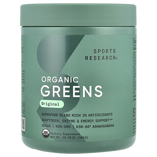 Sports Research, Verduras de hoja orgánicas, Original, 300 g (10,58 oz)