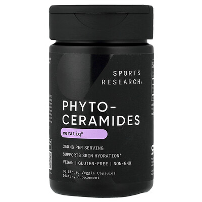 Sports Research, Fitoceramidas, 350 mg, 60 cápsulas vegetales con contenido líquido