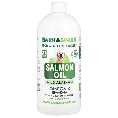 Bark&Spark  Salmon Oil  For Dogs & Cats  32 fl oz (946 ml)