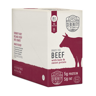 Serenity Kids, Grass Fed Beef with Kale & Sweet Potato, 6+ Months, 6 Pouches, 3.5 oz (99 g) Each