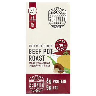 Serenity Kids, Beef Pot Roast with Organic Vegetables & Herbs, 7+ Months, 6 Pouches, 3.5 oz (99 g) Each