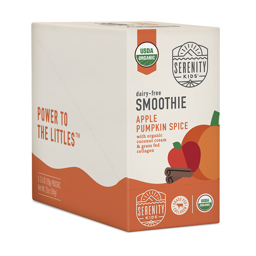 Serenity Kids, Smoothie + Kollagen ohne Milchprodukte, für alle ab 6 Monaten, Kürbisgewürz, 6 Beutel, je 99 g (3,5 oz.)