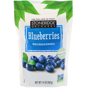 Отзывы о Стоунридж Орчардс, Blueberries, Whole Dried Blueberries, 14 oz (397 g)
