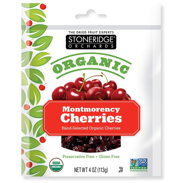 Stoneridge Orchards‏, Organic Montmorency Cherries, 4 oz (113 g)