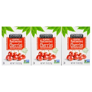 Отзывы о Стоунридж Орчардс, Montmorency Cherries, Whole Dried Tart Cherries, 6 Pack, 0.75 oz (21 g) Each