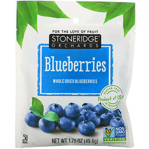 Отзывы о Стоунридж Орчардс, Blueberries, Whole Dried Blueberries, 1.75 oz (49.6 g)