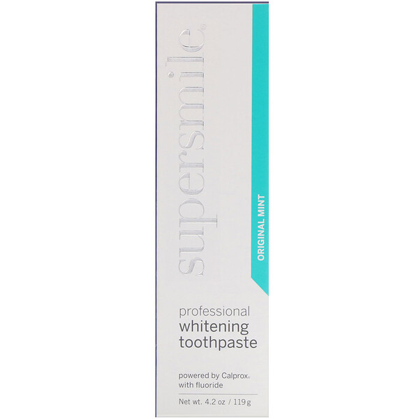 Supersmile Professional Whitening Toothpaste Aufhellende Zahnpasta Original Mint 119 G Iherb