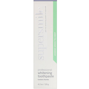 Отзывы о Supersmile, Professional Whitening Toothpaste, Jasmine Green Tea Mint, 4.2 oz (119 g)