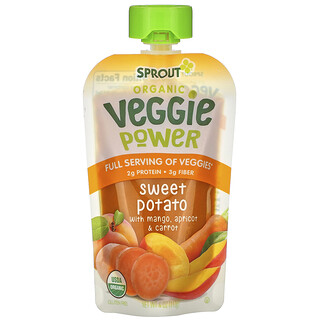 Sprout Organic, Veggie Power，含芒果、杏仁和胡蘿蔔的甘薯，4 盎司（113 克）