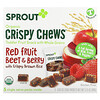 Organic Crispy Chews, 12 Months & Up, Red Fruit Beet & Berry with Crispy Brown Rice, 5 Packets, 0.63 oz (18 g) Each