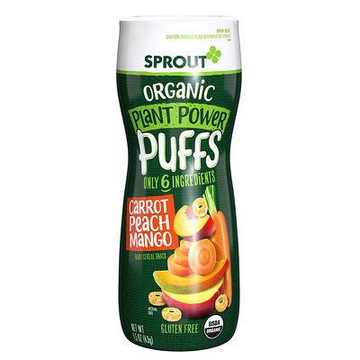 Sprout Organic Quinoa Puffs, Carrot Mango, 1.5 oz (43 g)