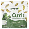 Curlz, Organic Baked Snack, 12 Months+, Broccoli, 1.48 oz (42 g)
