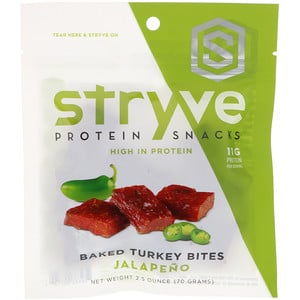 Отзывы о Stryve Foods, Protein Snacks Baked Turkey Bites, Jalapeno, 2.5 oz (70 g)