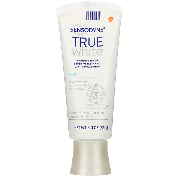 Sensodyne‏, True White Toothpaste, Mint, 3.0 oz (85 g)