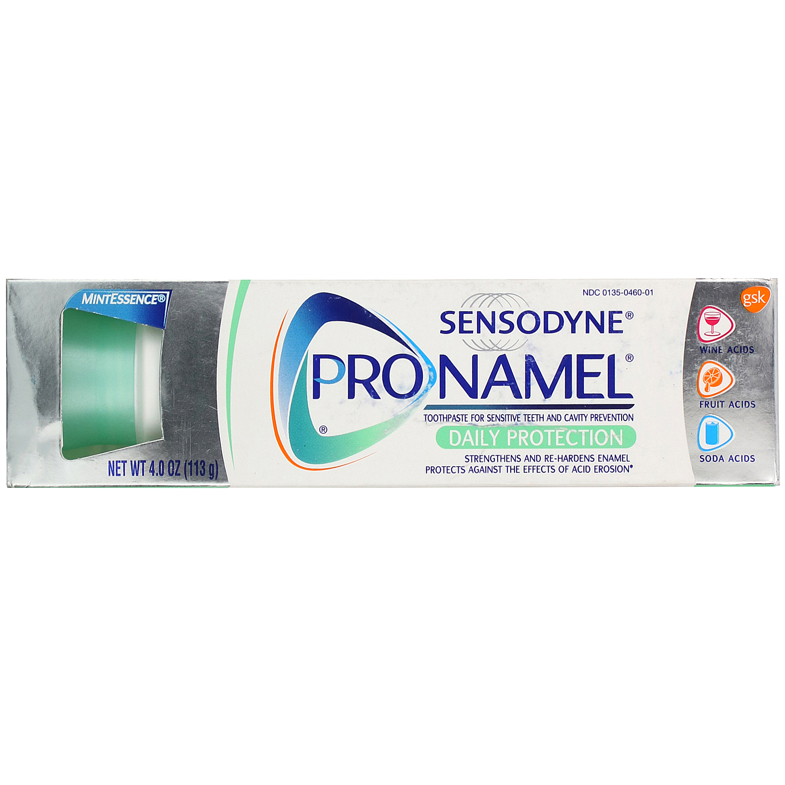 Sensodyne プロナメル デイリープロテクション歯磨き粉 4オンス ミントエッセンス 113g 信用