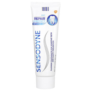 Sensodyne, Pasta dental con fluoruro para dientes sensibles, Menta, 96,4 g (3,4 oz)