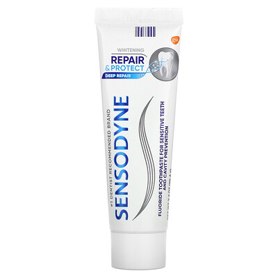 Sensodyne Отбеливающая зубная паста Repair  Protect с фтором, 96,4 г (3,4 унции)