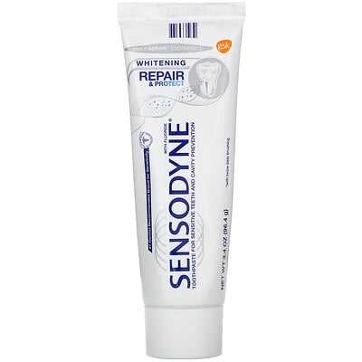 Купить Sensodyne Repair & Protect Whitening Toothpaste with Fluoride, 3.4 oz (96.4 g)