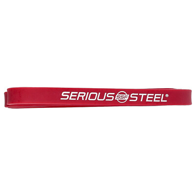Serious Steel Fitness, Banda de resistencia de 32 in, Rojo n.º 2, 1 unidad