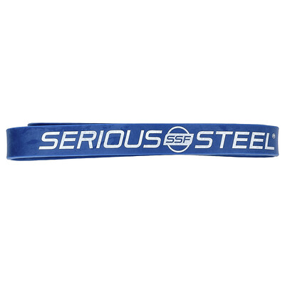 Serious Steel Fitness, Banda de resistencia de 32 in, Azul n.º 3, 1 unidad