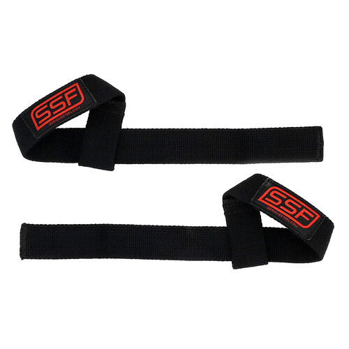 Serious Steel Fitness Black Lifting Strap, 1 Pair