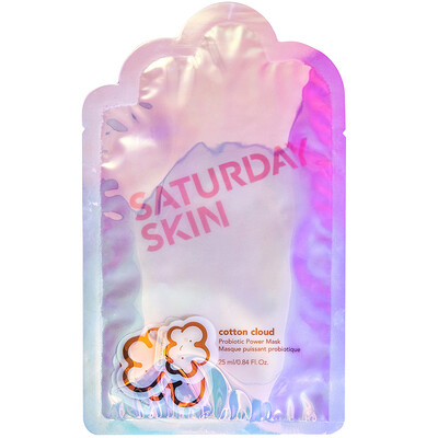 Saturday Skin Cotton Cloud, пробиотическая маска, 1 шт.