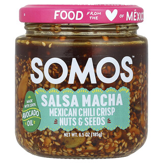 Somos, Salsa Macha, Μεξικάνικη Τσίλι Τραγανή, Ξηροί Καρποί & Σπόροι, Μεσαίο, 6,5 oz (185 g)