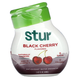 Stur, 抗氧水加強劑，黑櫻桃味，1.62 液量盎司（48 毫升）
