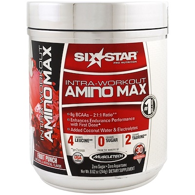 

Intra-Workout Amino Max, фруктовый пунш, 8,62 унции (244 г)