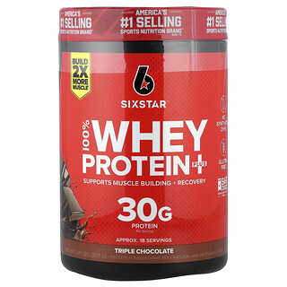 SIXSTAR, 100% Whey Protein Plus, Triple Chocolate, 821 g (1.81 lb)