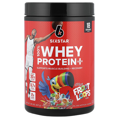 Photos - Vitamins & Minerals SIXSTAR SIXSTAR, 100 Whey Protein Plus, Kellogg's® Froot Loops, 1.81 lbs  SST-71735(821 g)