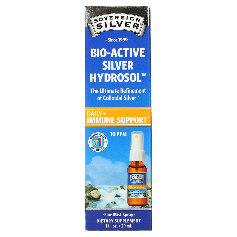 Sovereign Silver, BioActive Silver Hydrosol, Fine Mist Spray, 10 ppm
