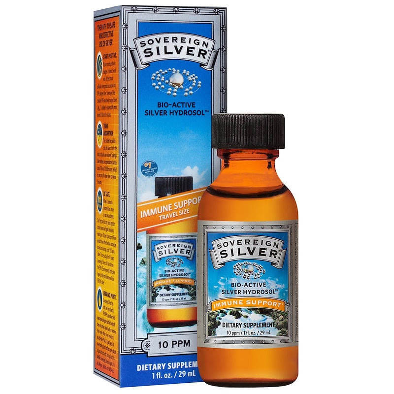 Sovereign Silver, Bio-Active Silver Hydrosol, Immune Support, 10 ppm, 1 ...