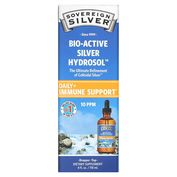 Sovereign Silver, BioActive Silver Hydrosol（バイオアクティブシルバーハイドロソル）、ドロッパー