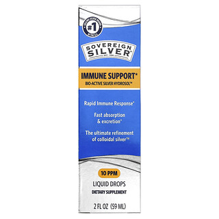 Sovereign Silver, Hydrosol™ de plata bioactiva, Gotas líquidas, 59 ml (2 oz. líq.)