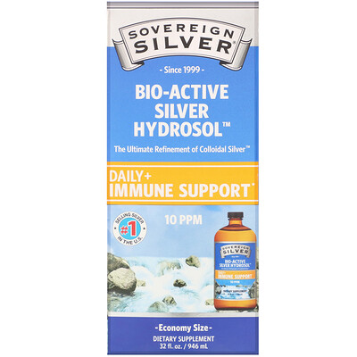 Sovereign Silver Bio-Active Silver Hydrosol, 10 част./млн, 946 мл (32 жидк. унции)