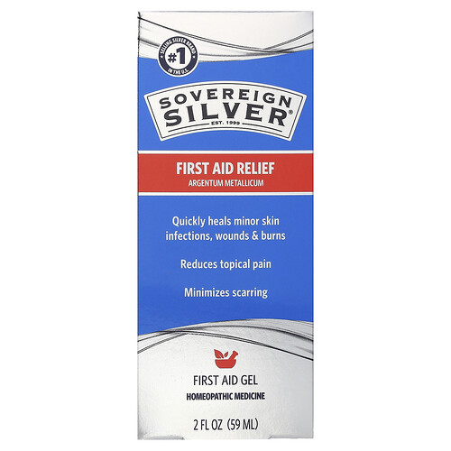Sovereign Silver First Aid Relief Gel Vitamin | 2 fl oz Gel