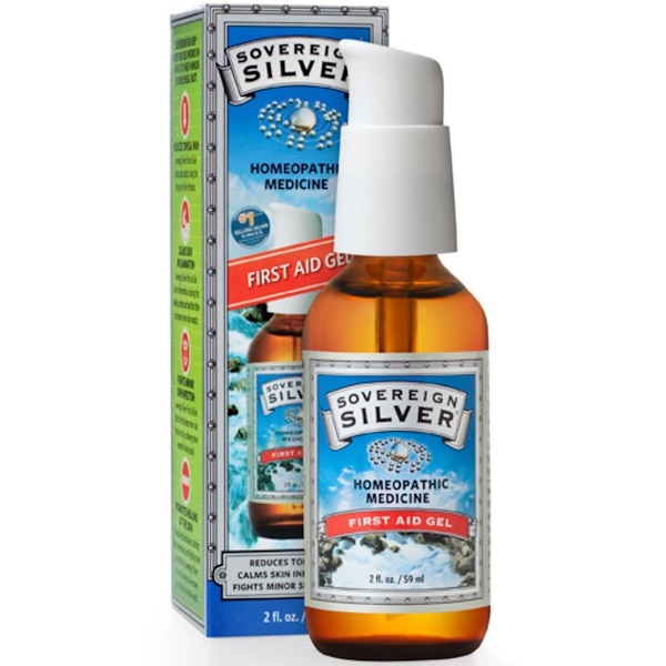 Sovereign Silver, シルバー、ファースト･エイド･ジェル、2 fl oz (59 ml)