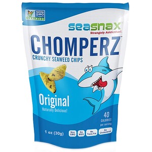 Отзывы о Сиснэкс, Chomperz, Crunchy Seaweed Chips, Original, 1 oz (30 g)