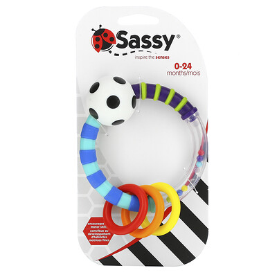 Купить Sassy Inspire The Senses, погремушка, для детей от 0 до 24 месяцев, 1 штука