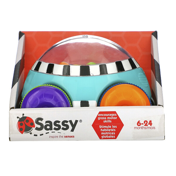 Sassy, Inspire the Senses, Pop n' Push Car, 6 - 24 Months, 1 Car