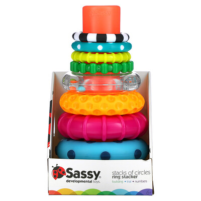 Купить Sassy Stack of Circles, кольцевой укладчик, набор из 10 предметов